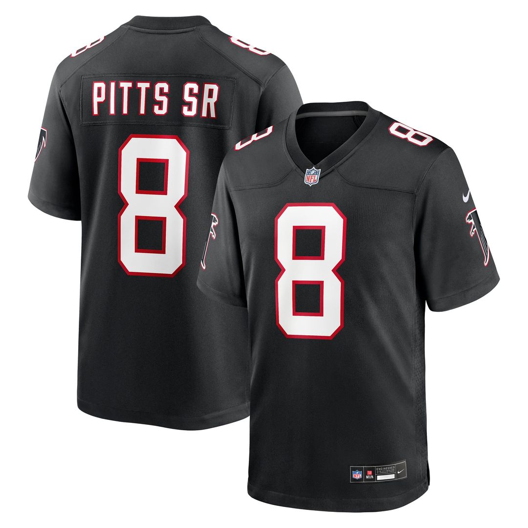 Kyle Pitts Sr. Atlanta Falcons Alternate Game Jersey - Black