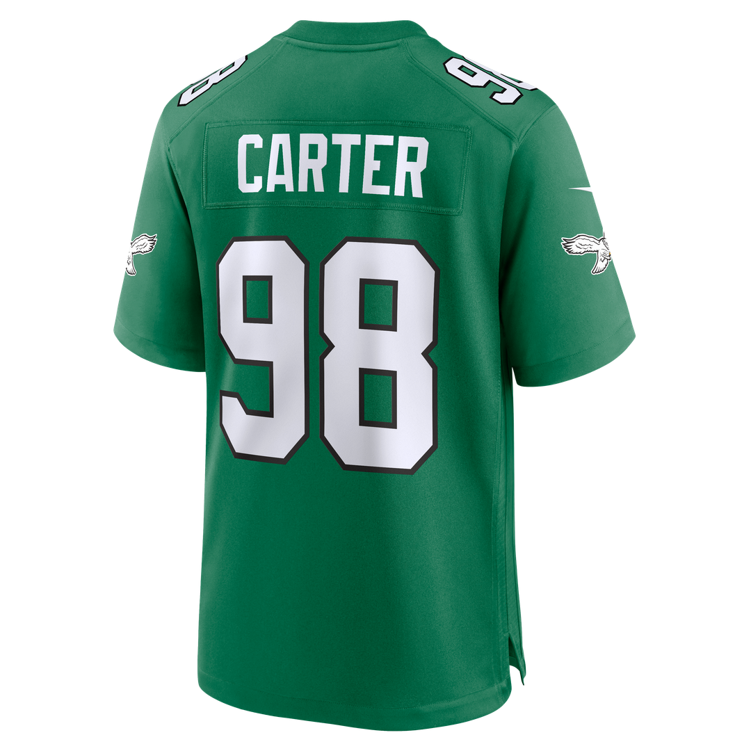 Jalen Carter Philadelphia Eagles Game Jersey - Midnight Green