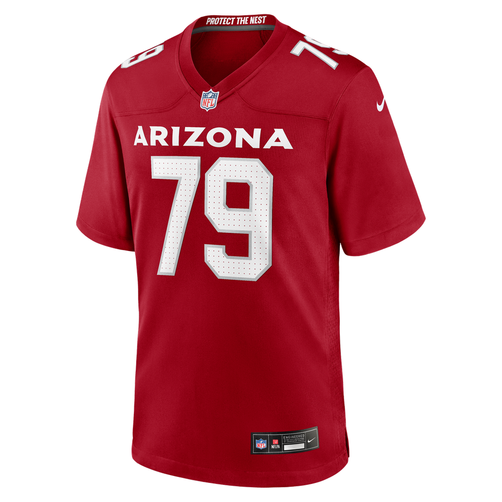 PJ Mustipher Arizona Cardinals Game Jersey - Cardinal