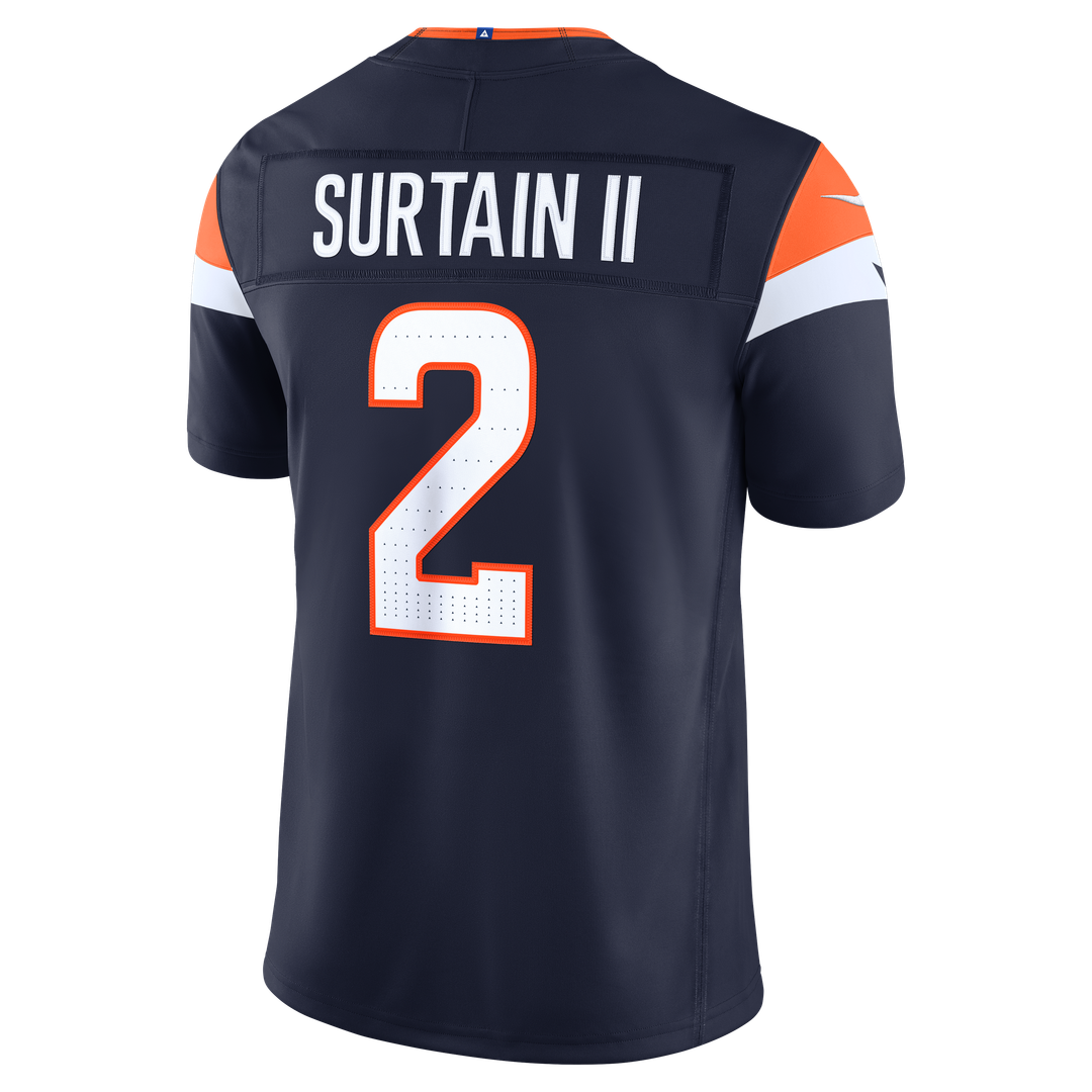 Pat Surtain II Denver Broncos Vapor F.U.S.E. Stitched Limited Jersey - White