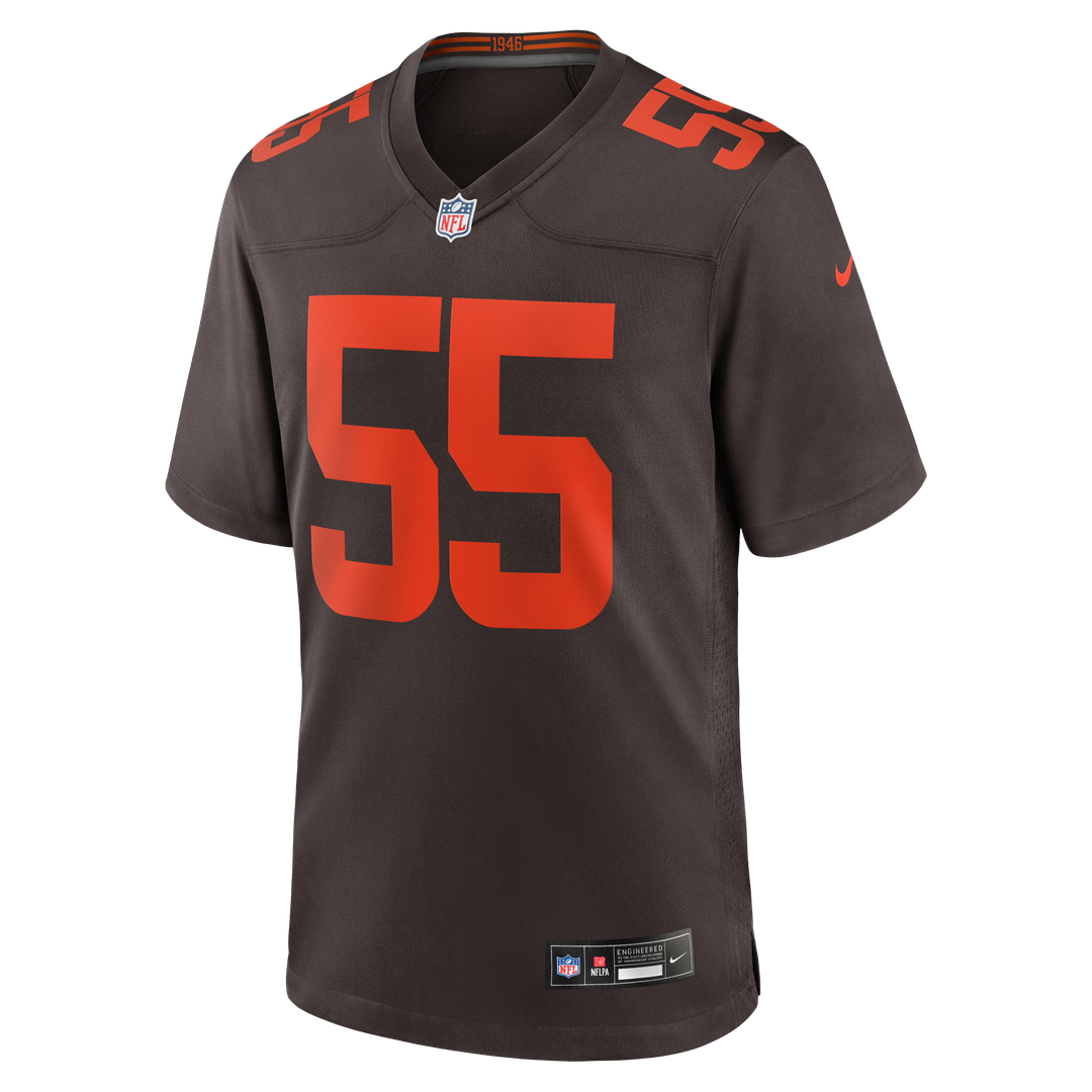 Spencer Fano Cleveland Browns Alternate Game Jersey - Brown