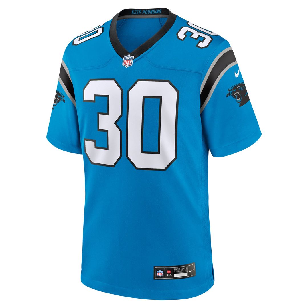 Chuba Hubbard Carolina Panthers Alternate Game Jersey - Blue