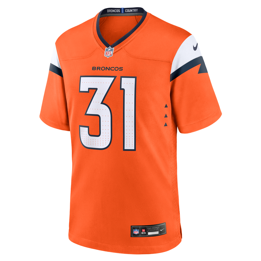 Kris Abrams-Draine Denver Broncos Game Jersey - Orange