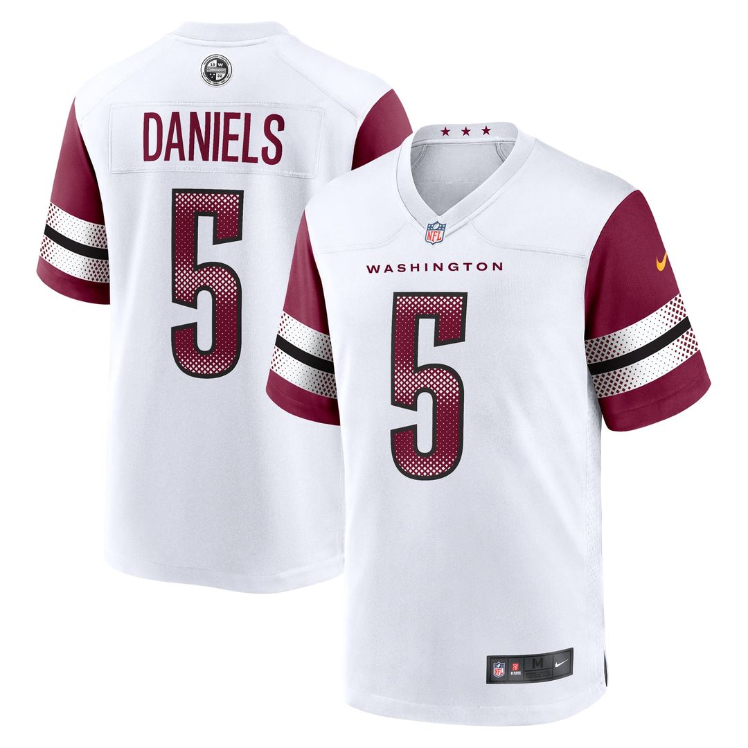 Jayden Daniels Washington Commanders Game Jersey - Burgundy