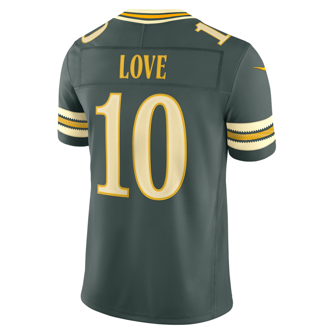 Jordan Love Green Bay Packers 2026 Rivalries Collection Stitched Limited Jersey - Green