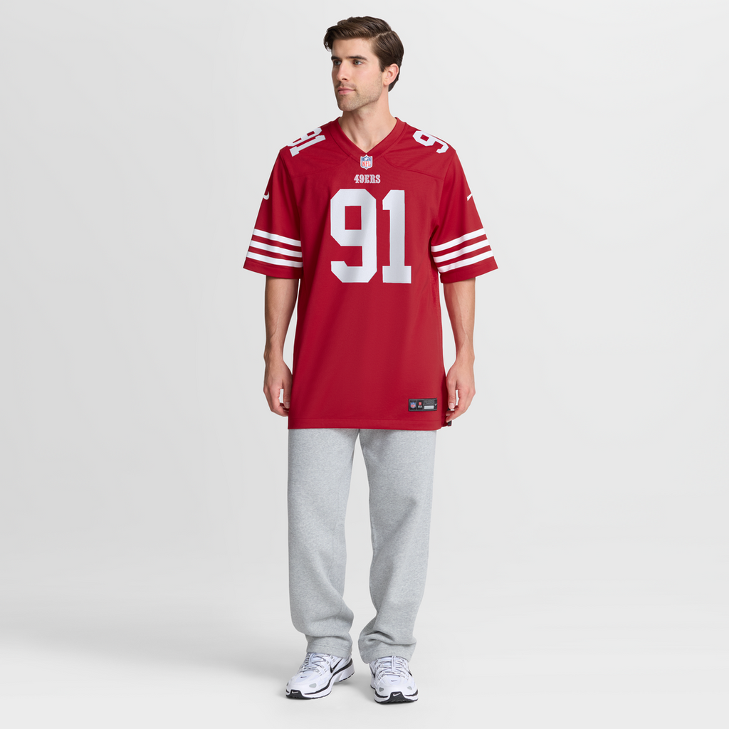 Earnest Brown IV San Francisco 49ers Game Jersey - Scarlet