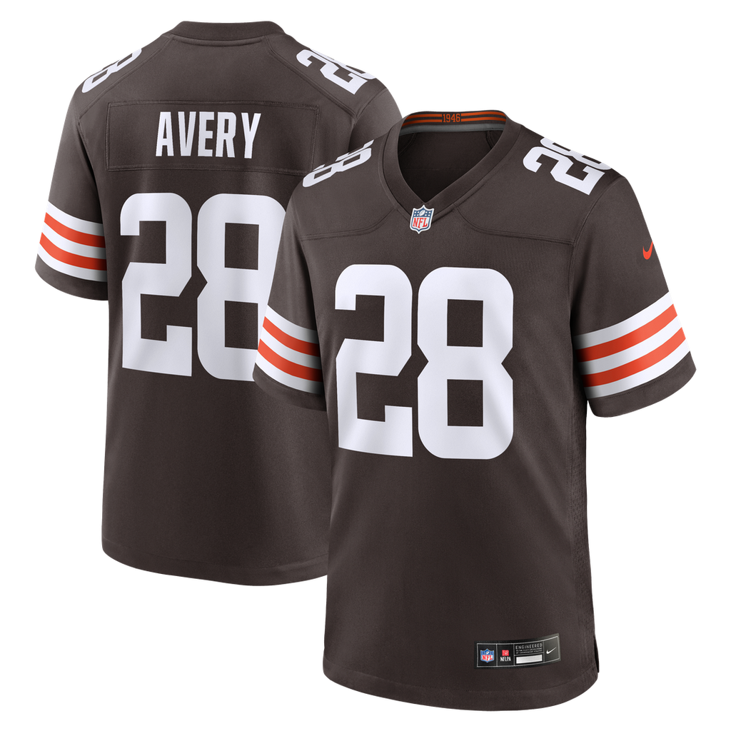 Tre Avery Cleveland Browns Game Jersey - Brown