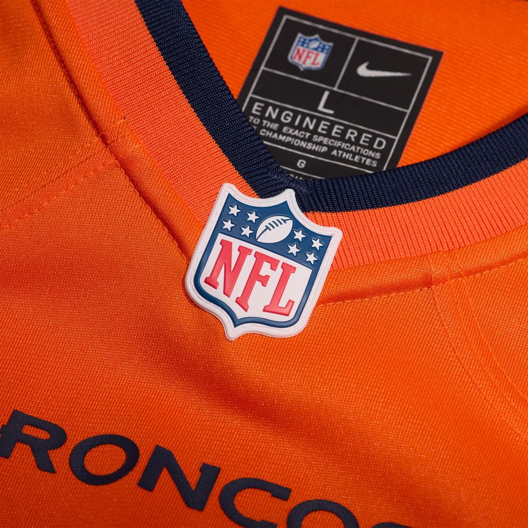 Jeremy Crawshaw Denver Broncos Game Jersey - Orange