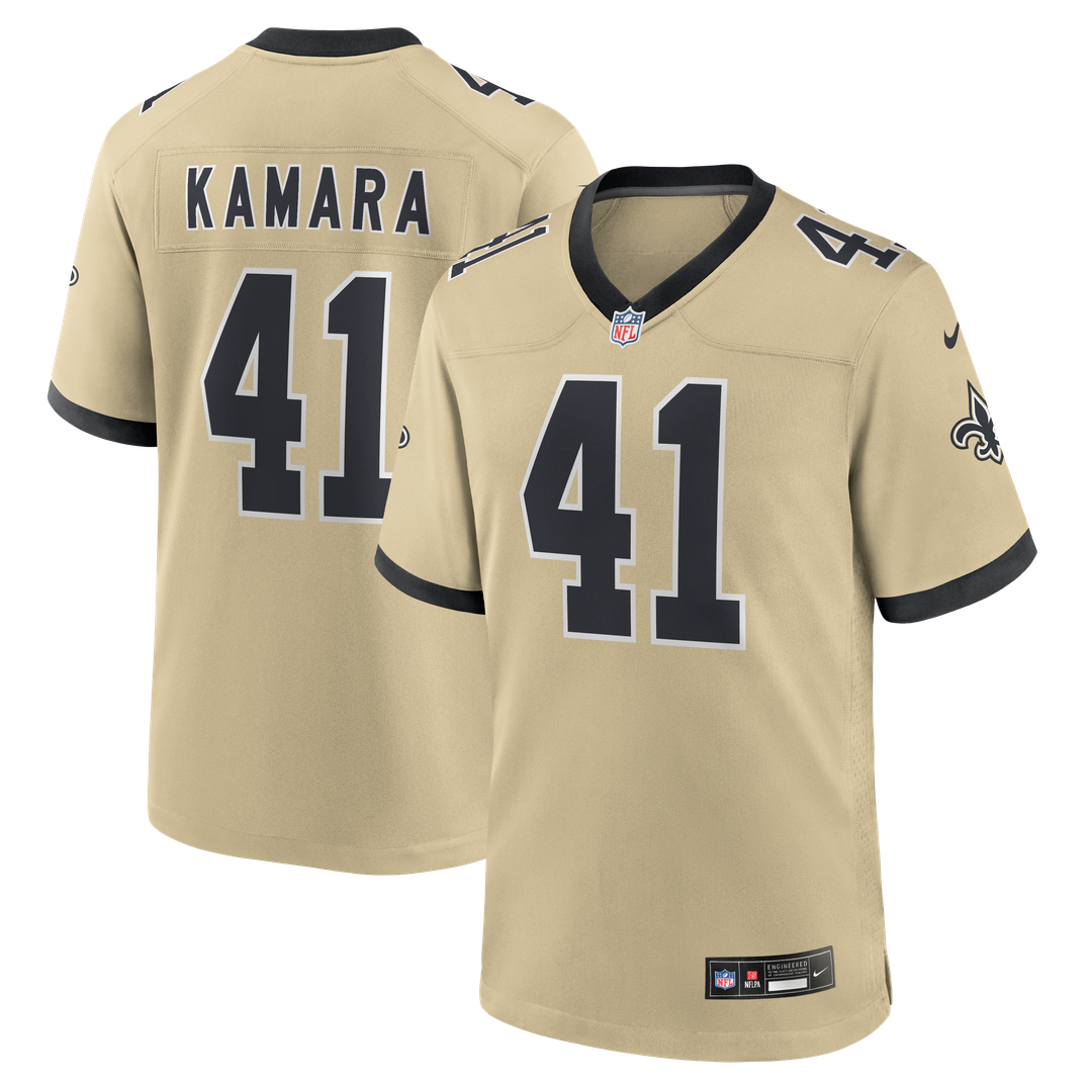 Alvin Kamara New Orleans Saints Gameday Golds Alternate Game Jersey - Gold
