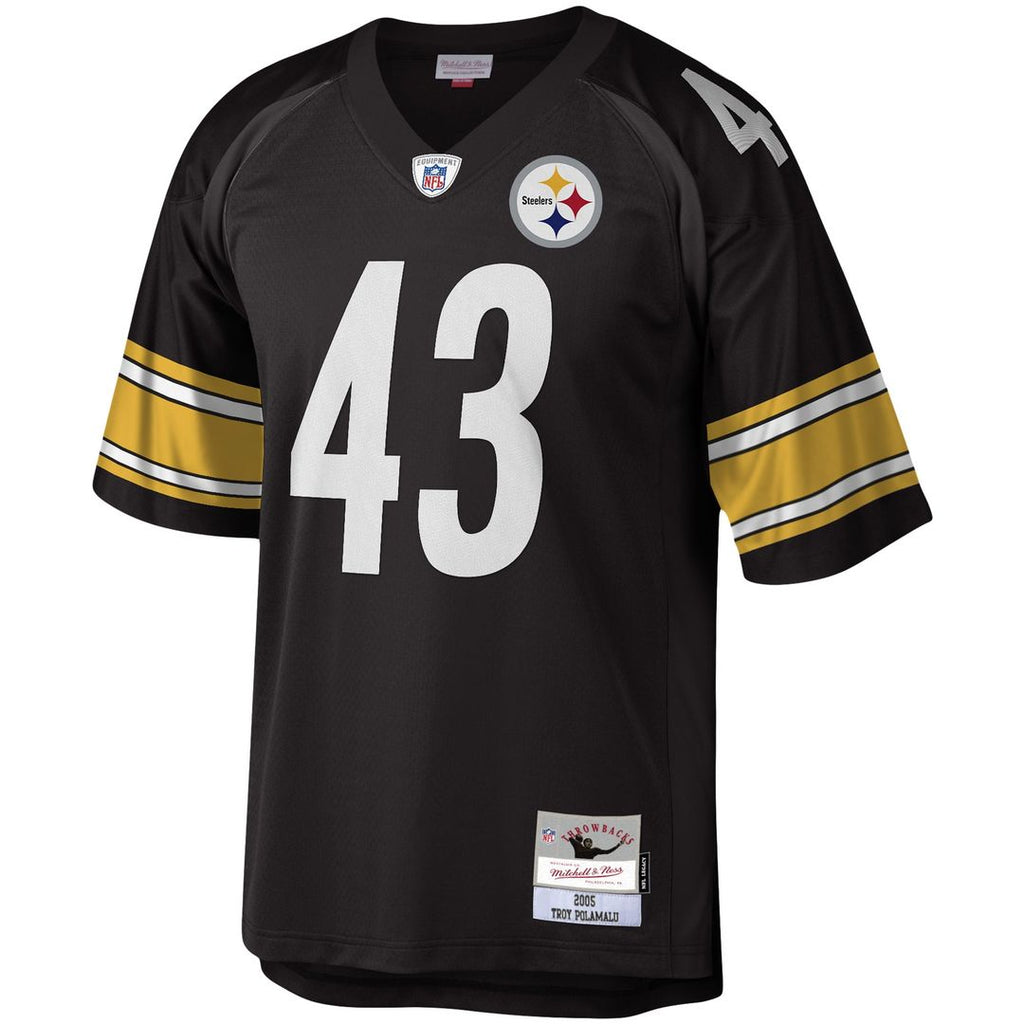 Troy Polamalu Pittsburgh Steelers Legacy Replica Jersey - Black