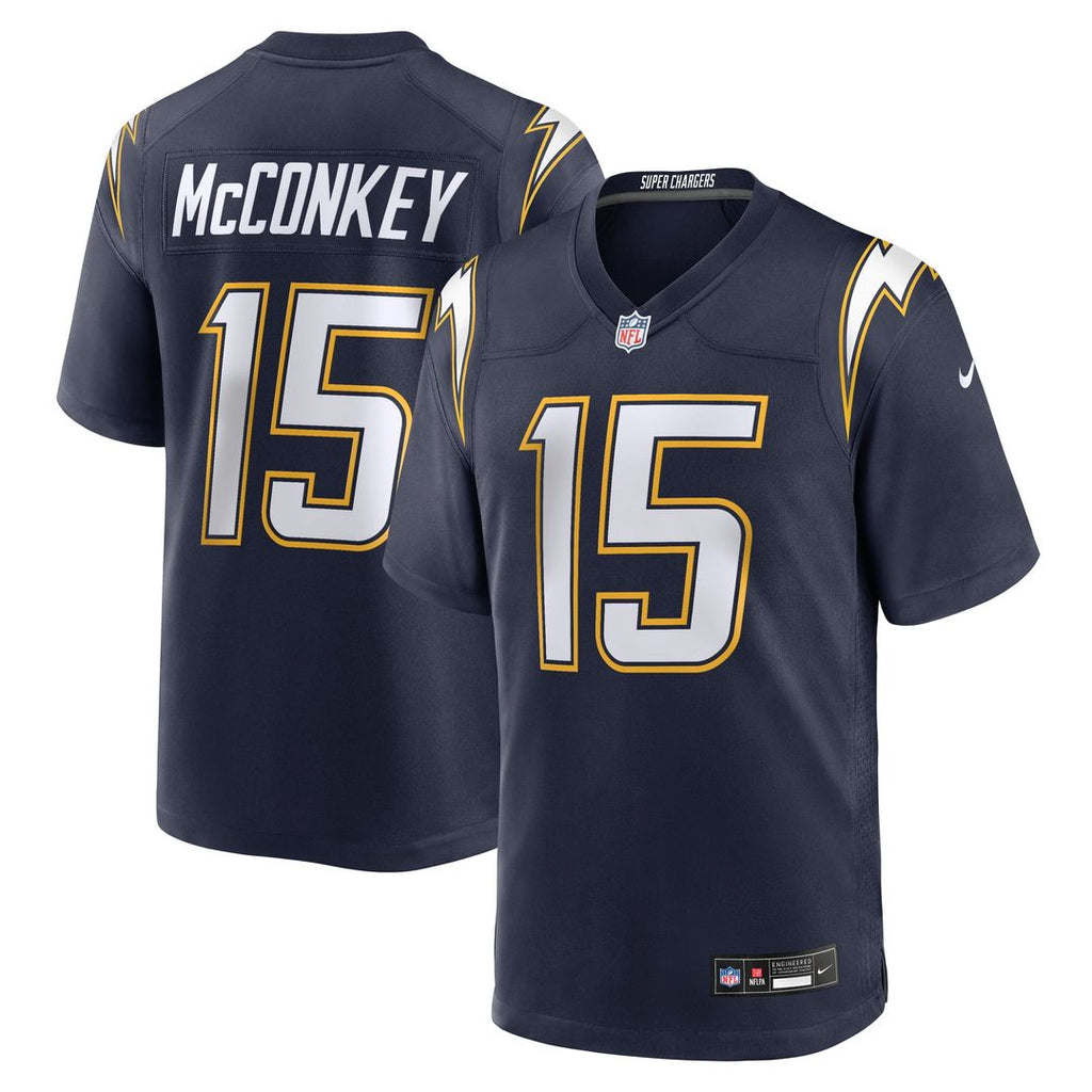 Ladd McConkey Los Angeles Chargers Alternate Super Chargers Game Jersey - Navy