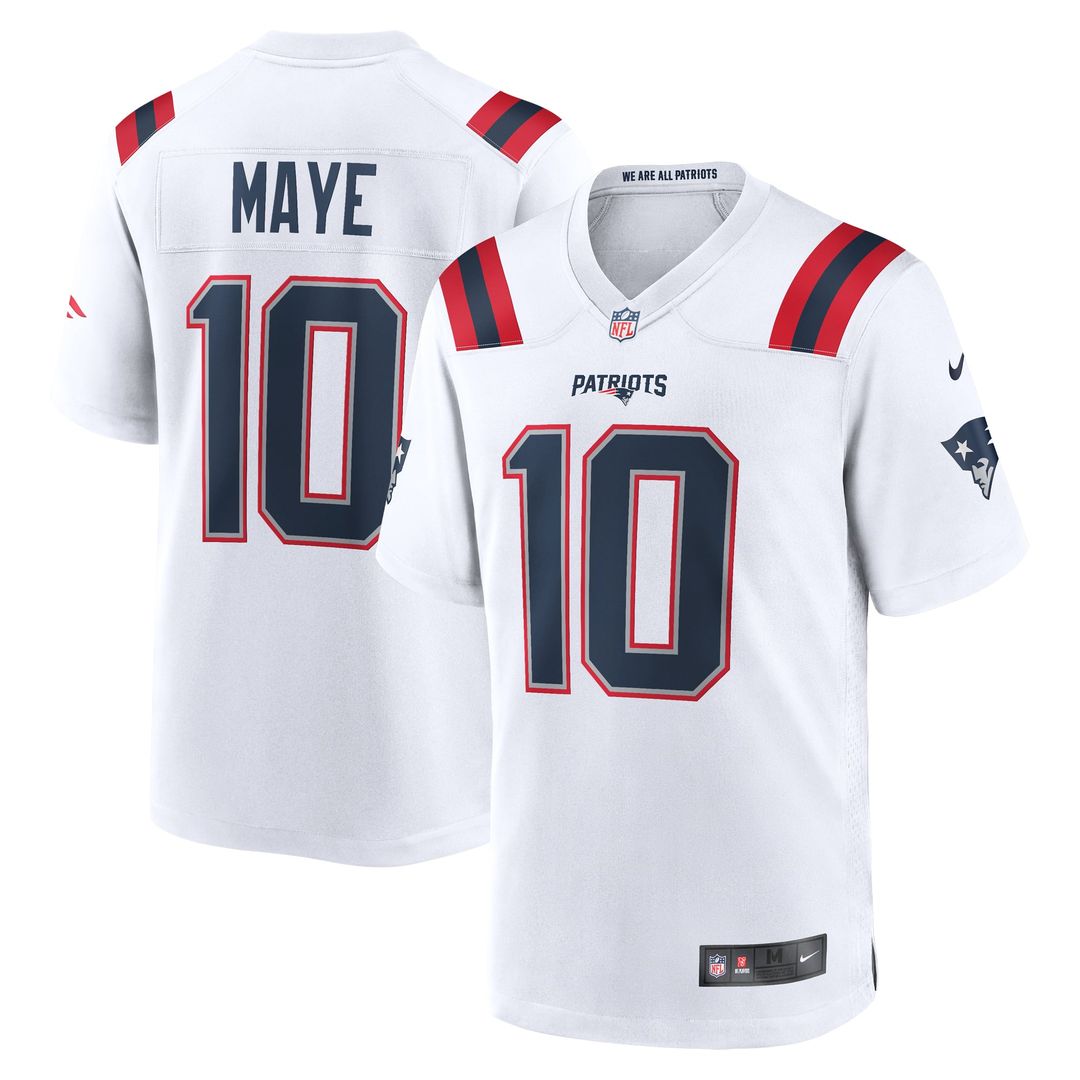 Drake Maye New England Patriots Game Jersey - Navy