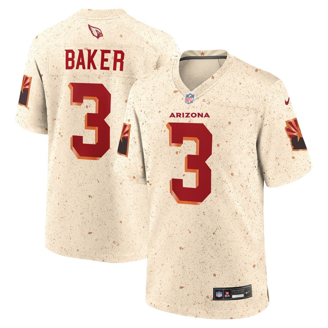 Budda Baker Arizona Cardinals Rivalries Collection Game Jersey - Natural
