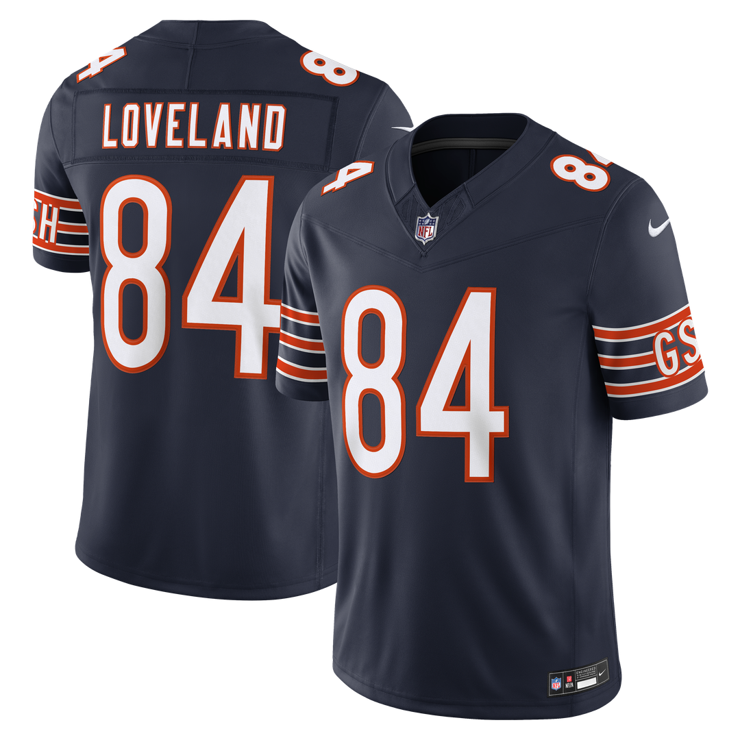 Colston Loveland Chicago Bears Vapor F.U.S.E. Stitched Limited Jersey - Navy