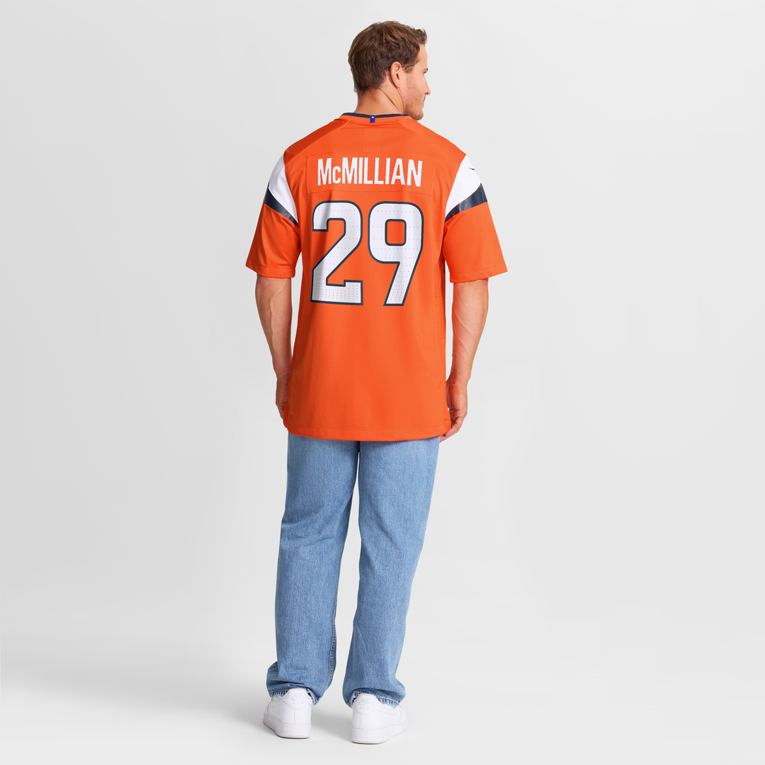 Ja'Quan McMillian Denver Broncos Game Jersey - Orange