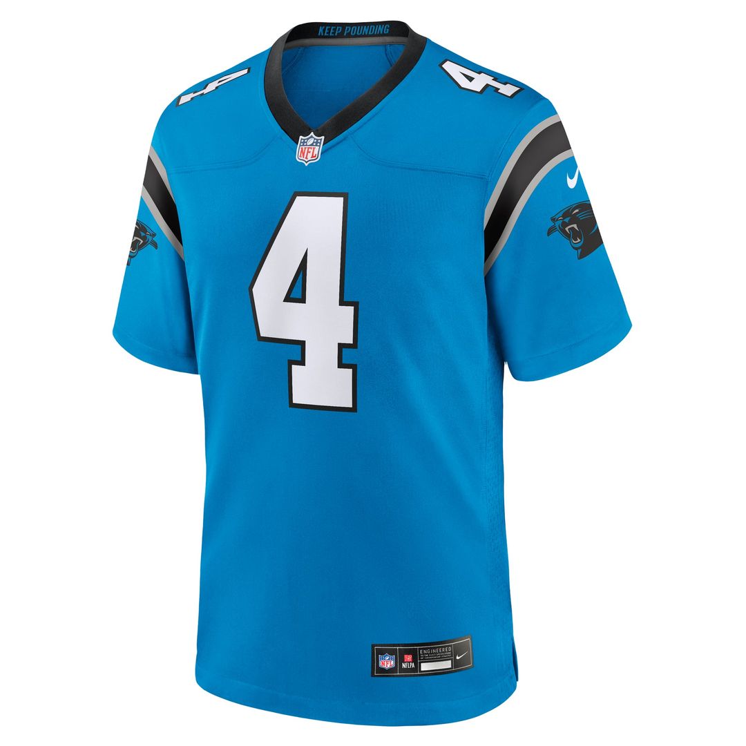 Tetairoa McMillan Carolina Panthers Alternate Game Jersey - Blue