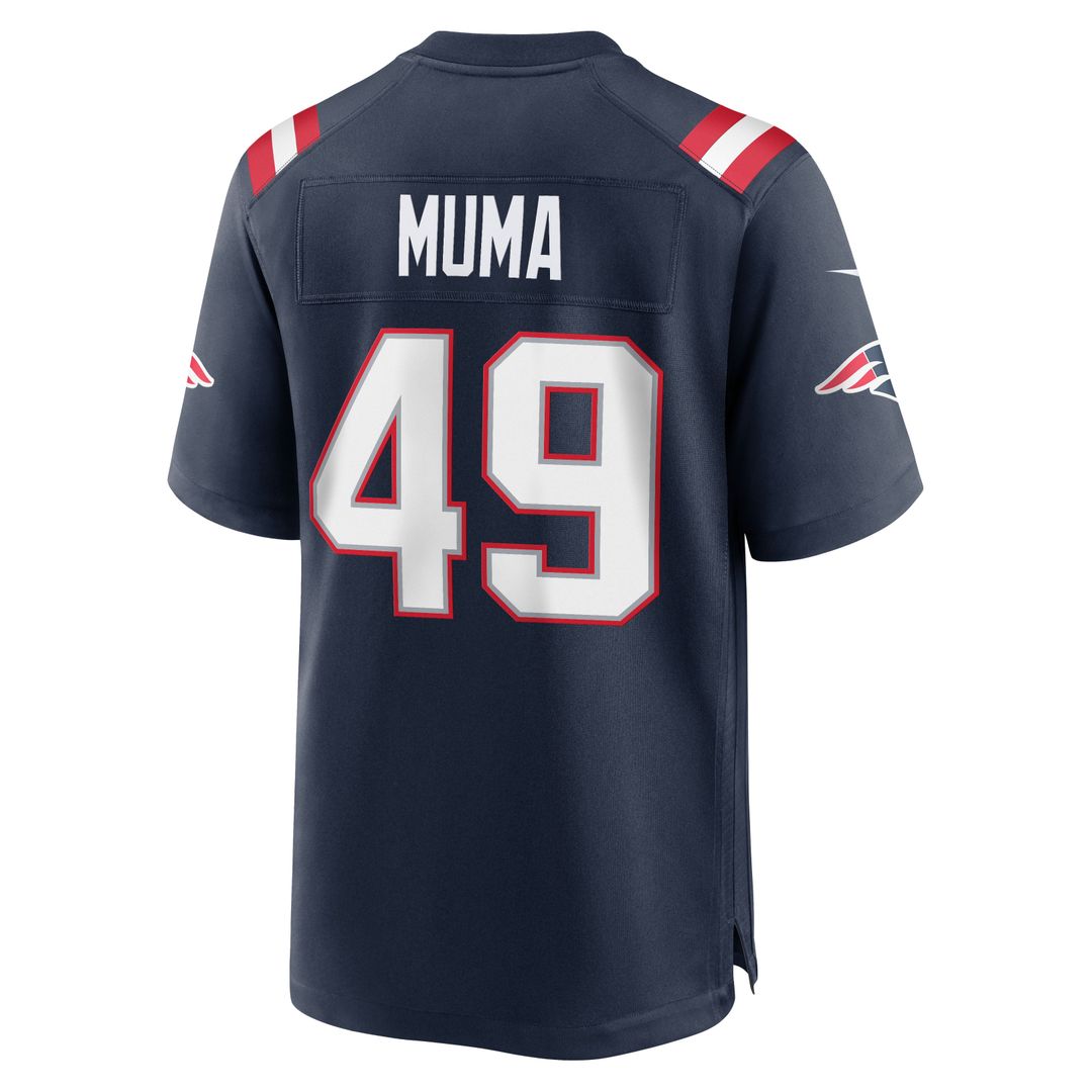 Chad Muma New England Patriots Game Jersey - Navy