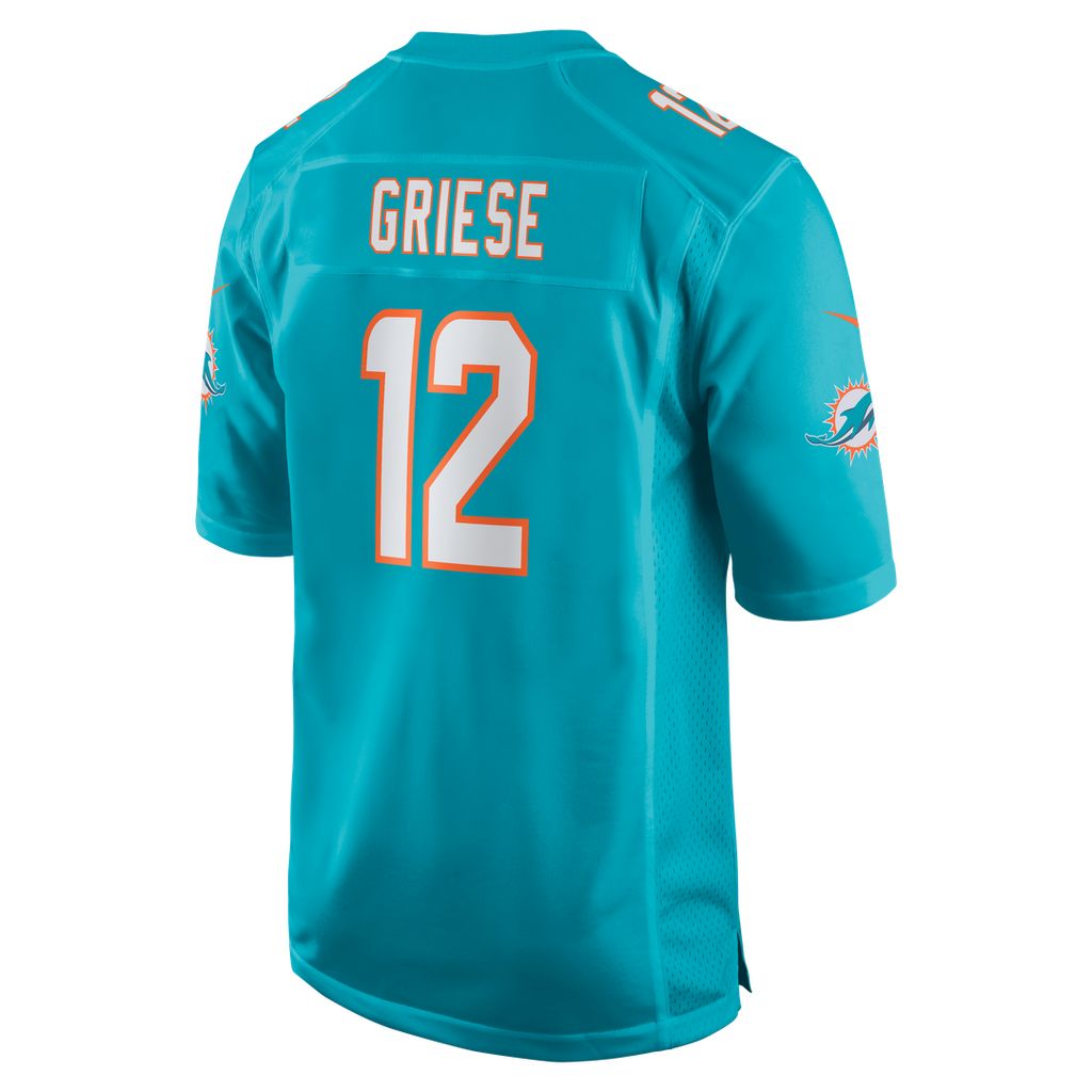 Bob Griese Miami Dolphins Game Jersey - Aqua