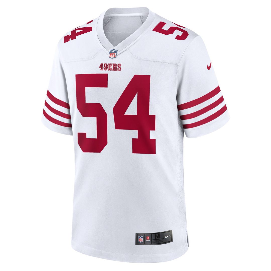 Fred Warner San Francisco 49ers Game Jersey - White