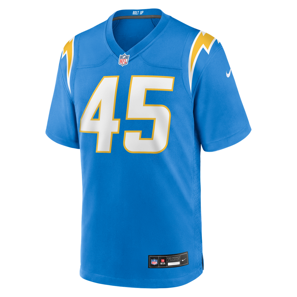 Tuli Tuipulotu Los Angeles Chargers Game Jersey - Powder Blue