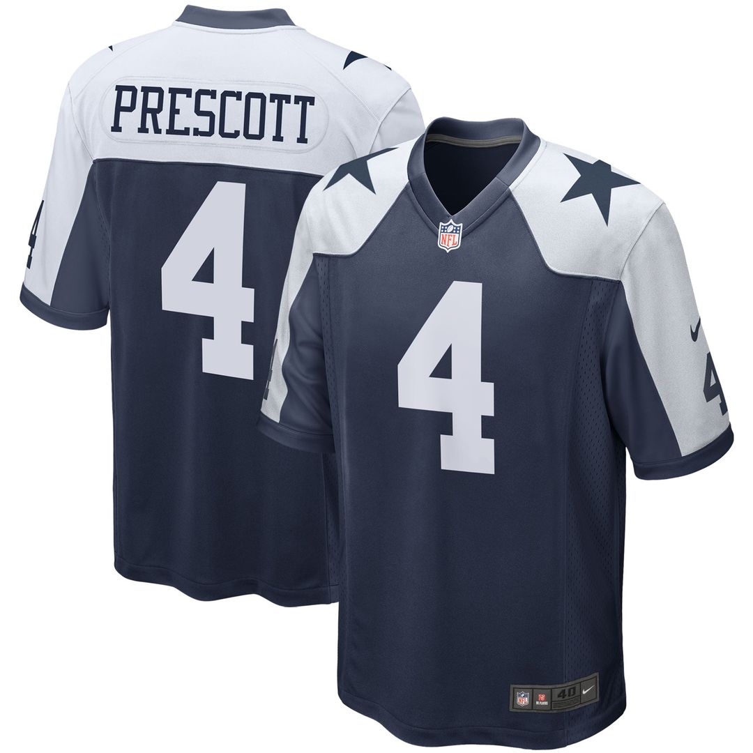 Dak Prescott Dallas Cowboys Alternate Game Jersey - Navy