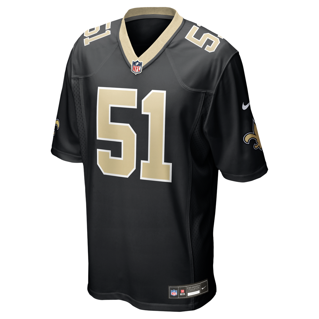 Jonathan Vilma New Orleans Saints Game Jersey - Black