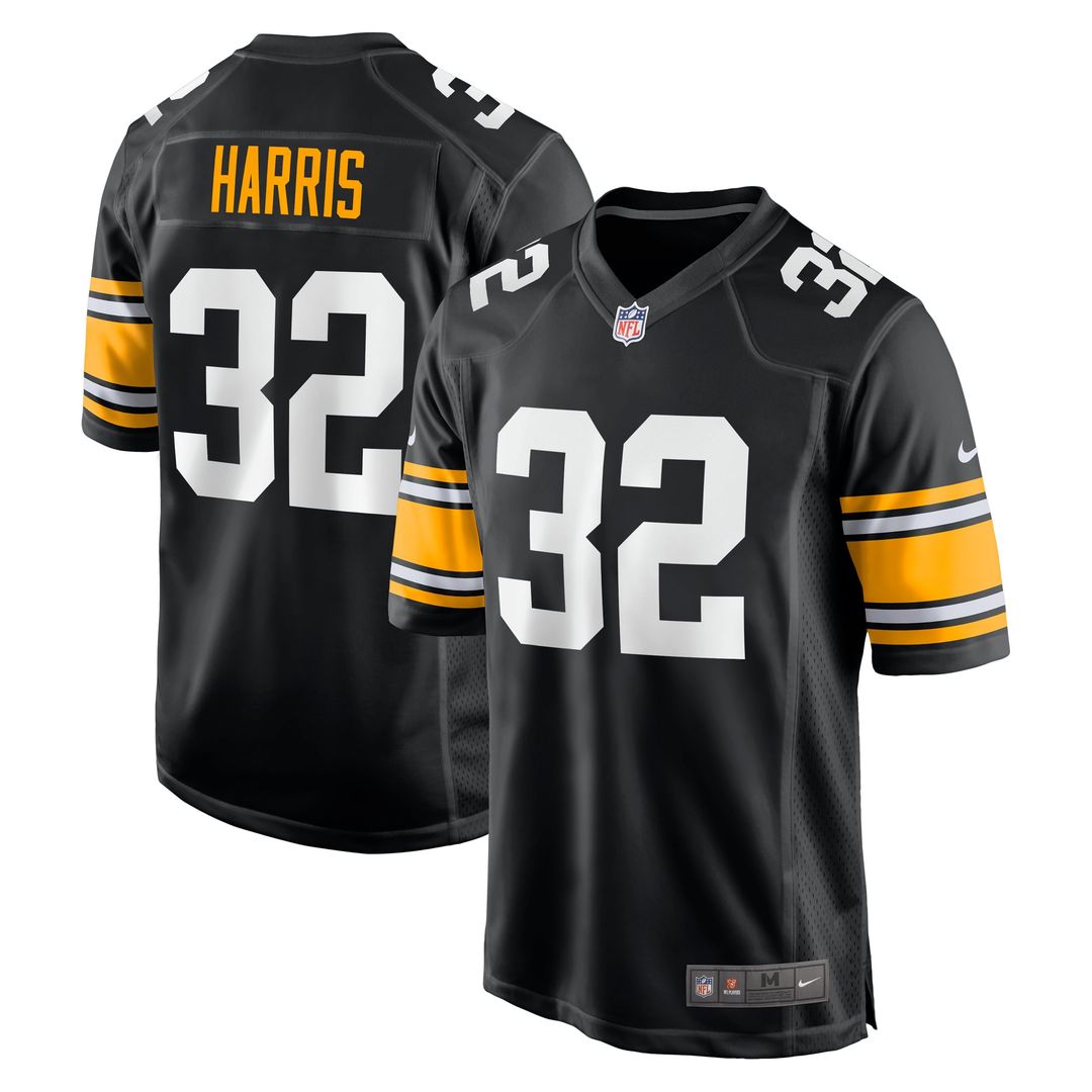 Franco Harris Pittsburgh Steelers Alternate Jersey - Black