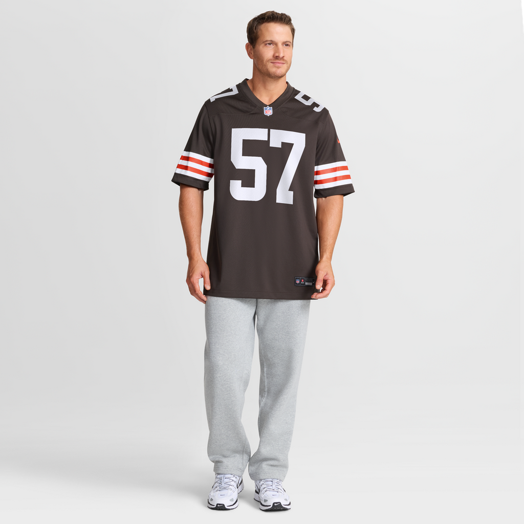 Isaiah McGuire Cleveland Browns Game Jersey - Brown