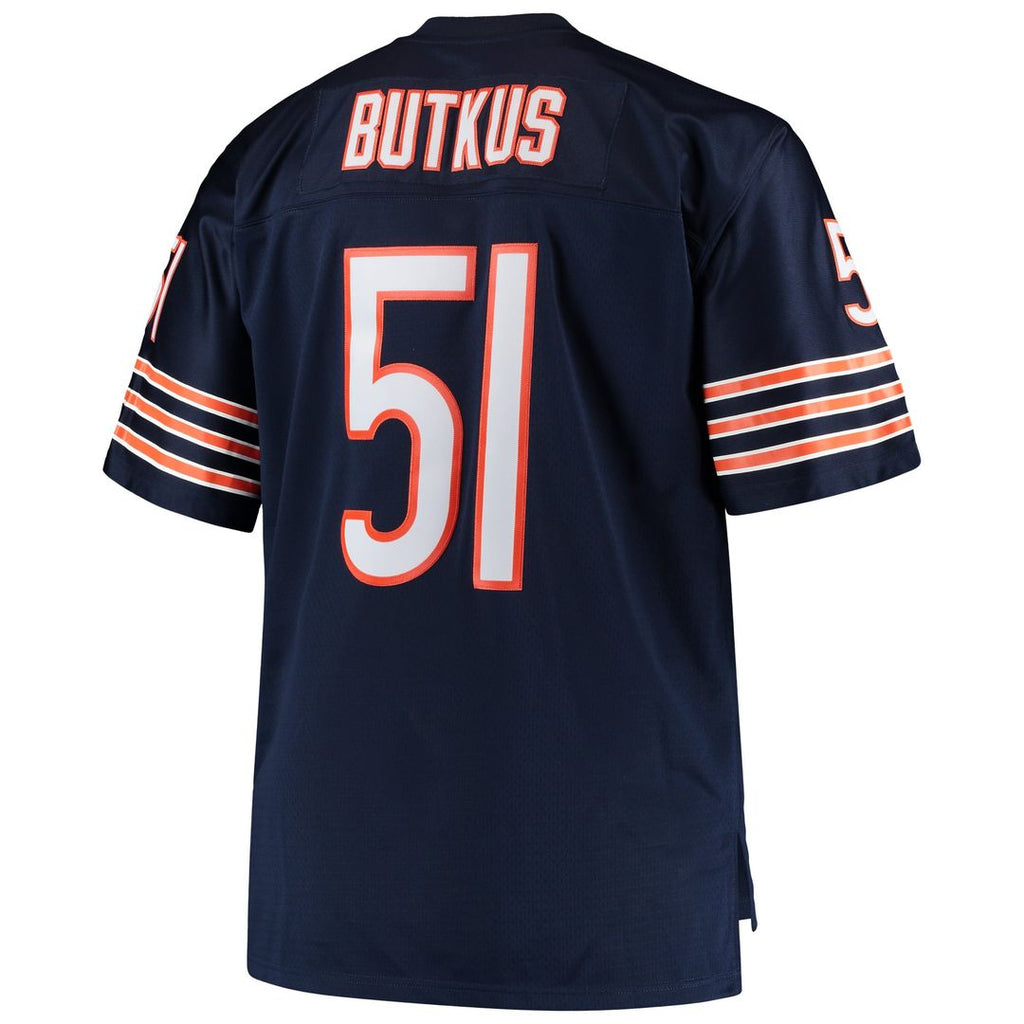 Dick Butkus Chicago Bears Big & Tall 1966 Replica Jersey - Navy