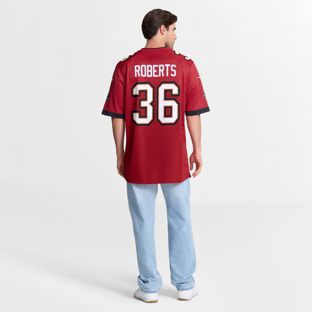 JJ Roberts Tampa Bay Buccaneers Game Jersey - Red