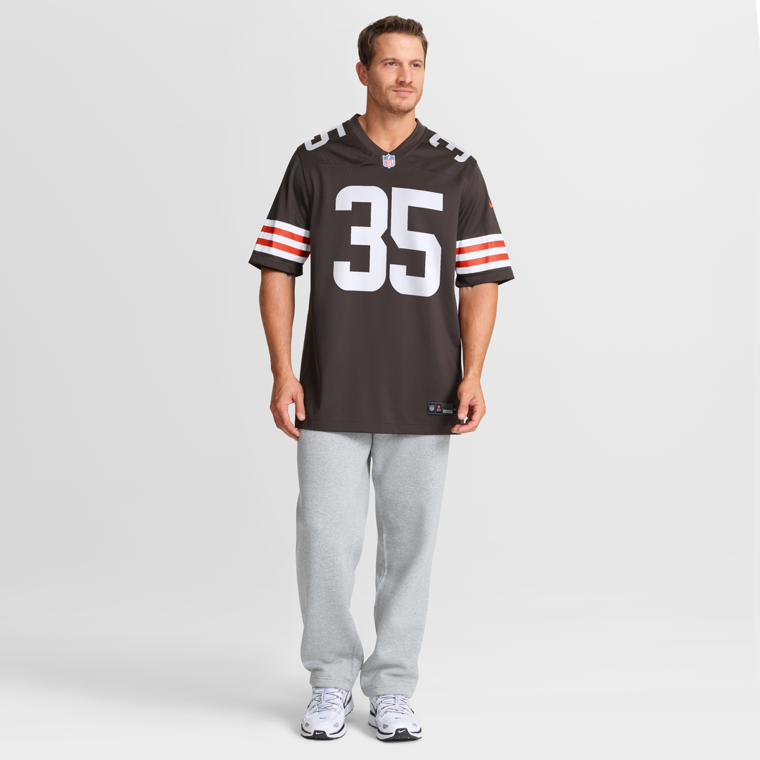 Toriano Pride Jr. Cleveland Browns Game Jersey - Brown