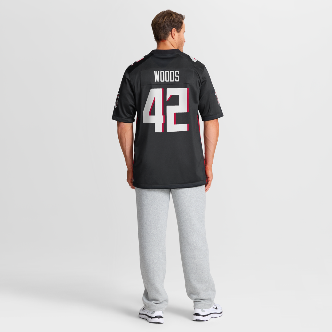 Josh Woods Atlanta Falcons Game Jersey - Black