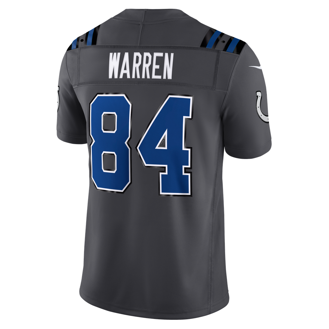 Tyler Warren Indianapolis Colts 2026 Rivalries Collection Stitched Limited Jersey - Anthracite