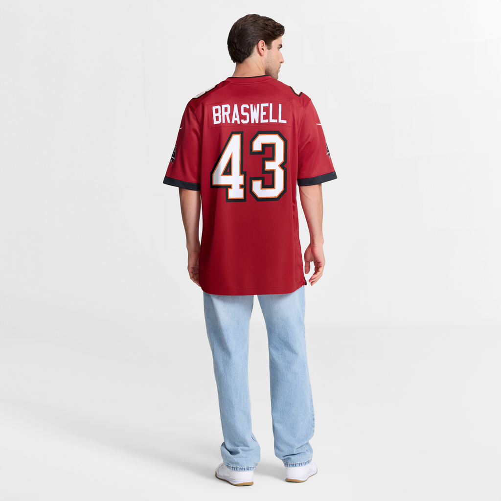 Chris Braswell Tampa Bay Buccaneers Game Jersey - Red