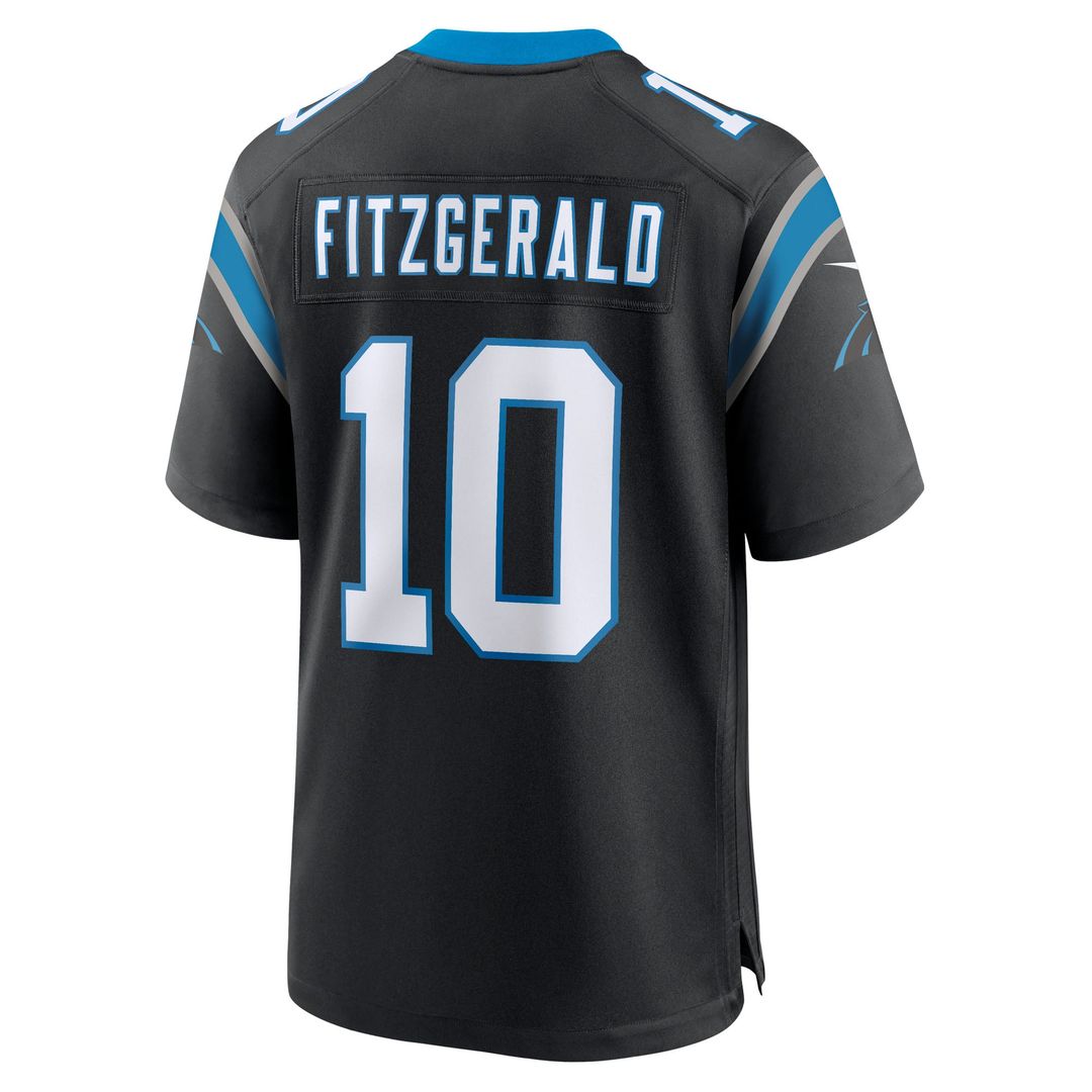 Ryan Fitzgerald Carolina Panthers Game Jersey - Black