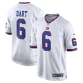 Jaxson Dart New York Giants Alternate Vintage White Game Jersey - White