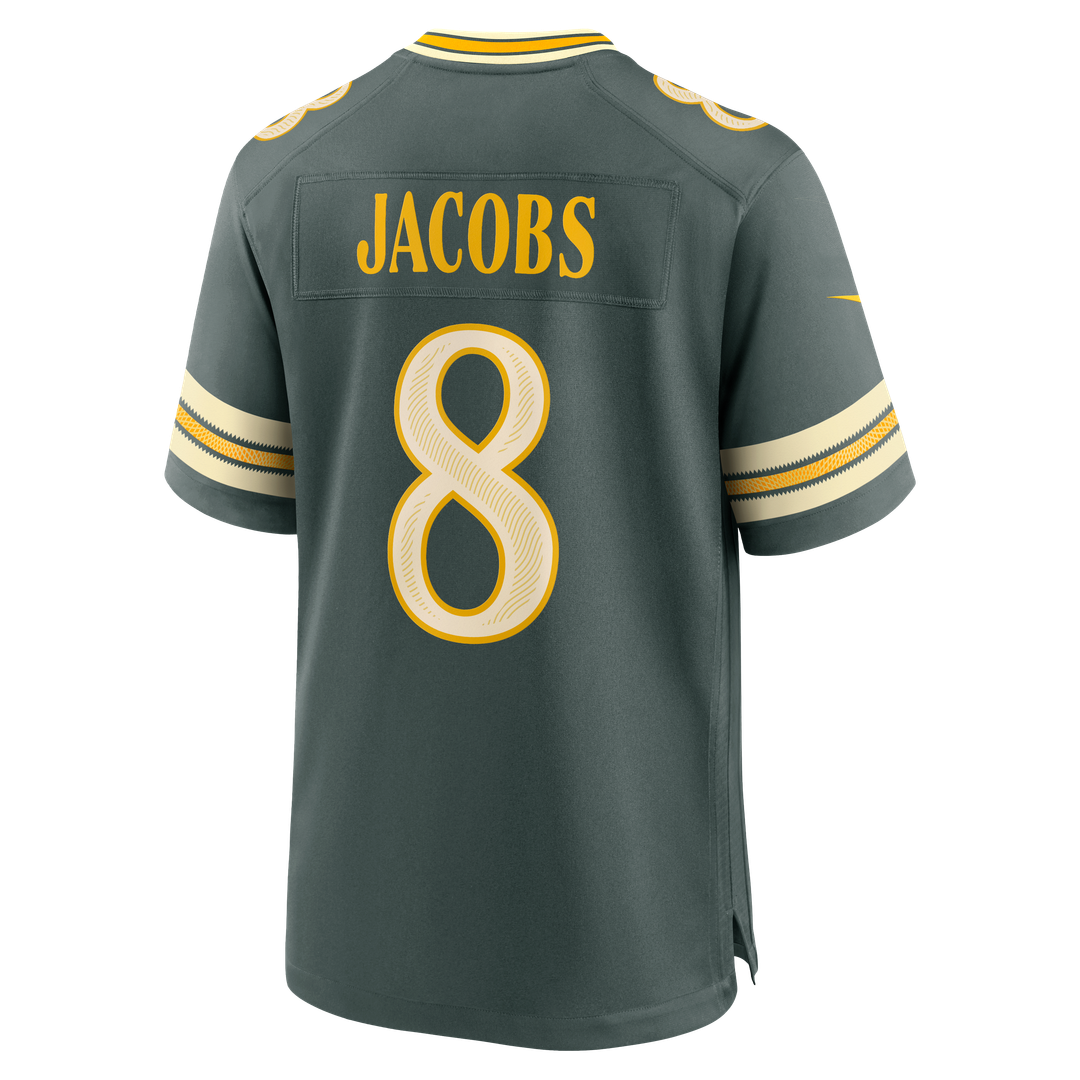 Josh Jacobs Green Bay Packers 2026 Rivalries Collection Game Jersey - Green