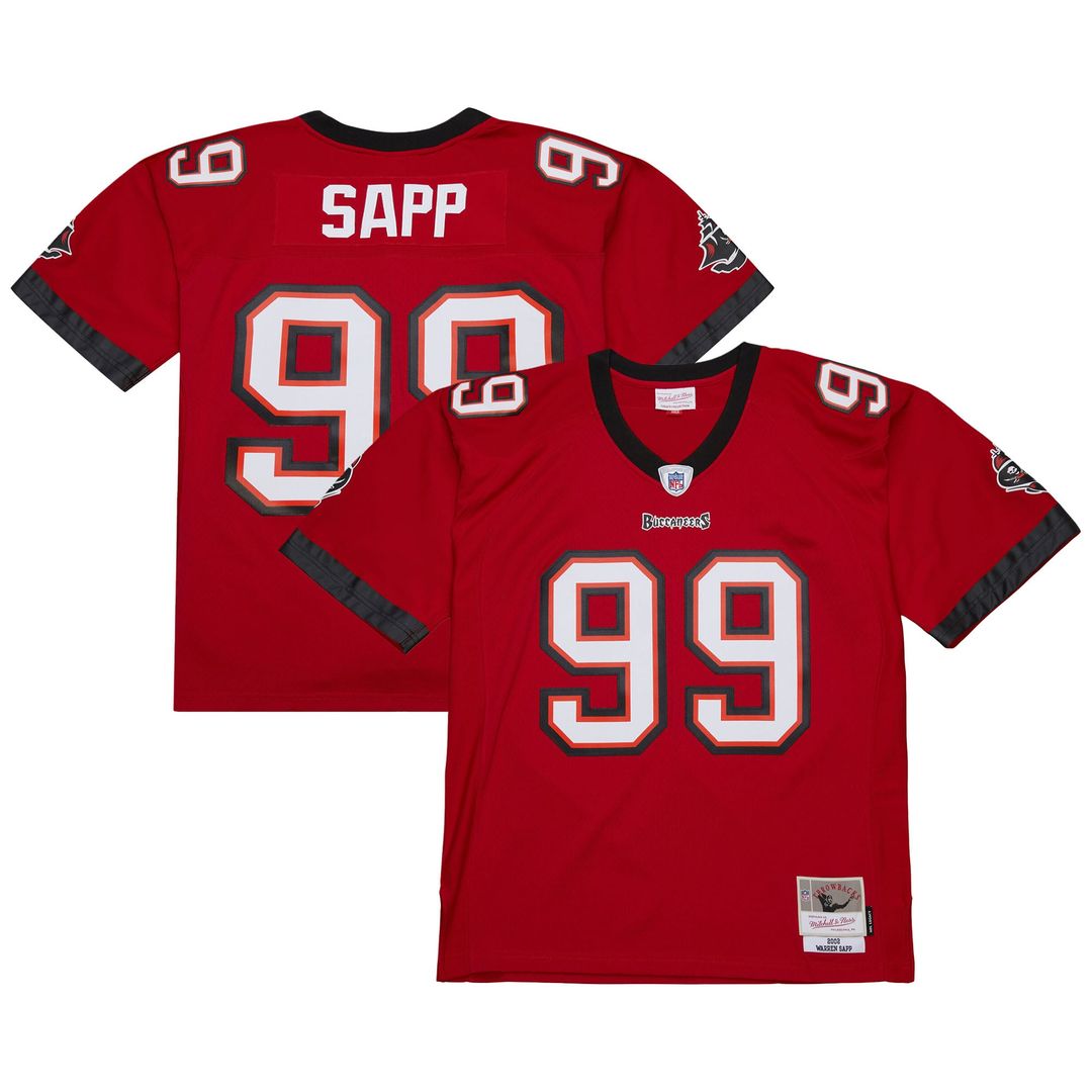 Warren Sapp Tampa Bay Buccaneers 1995 Legacy Replica Jersey - Orange