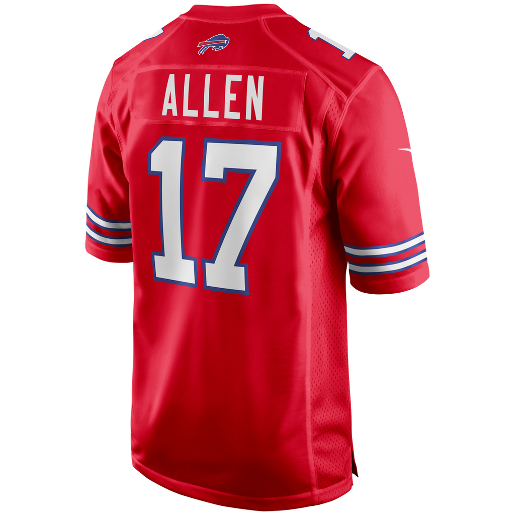 Josh Allen Buffalo Bills White Game Jersey - White
