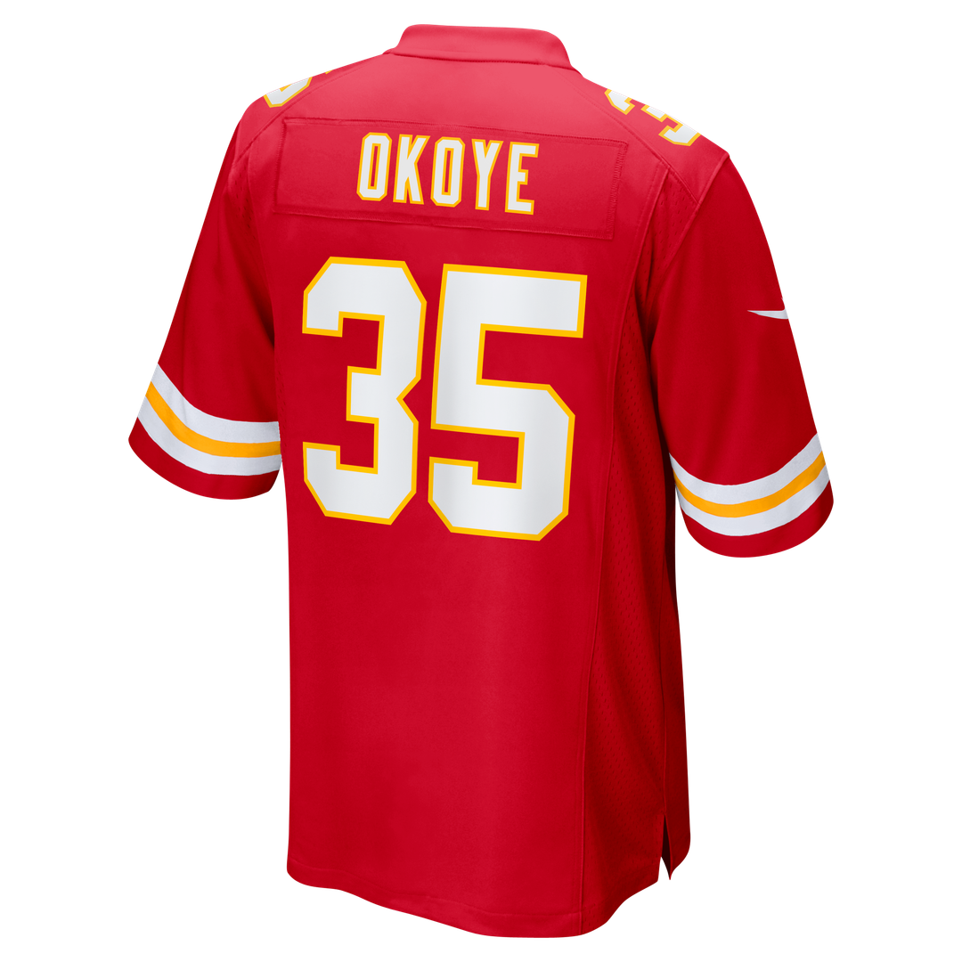 Christian Okoye Kansas City Chiefs Game Jersey - Red