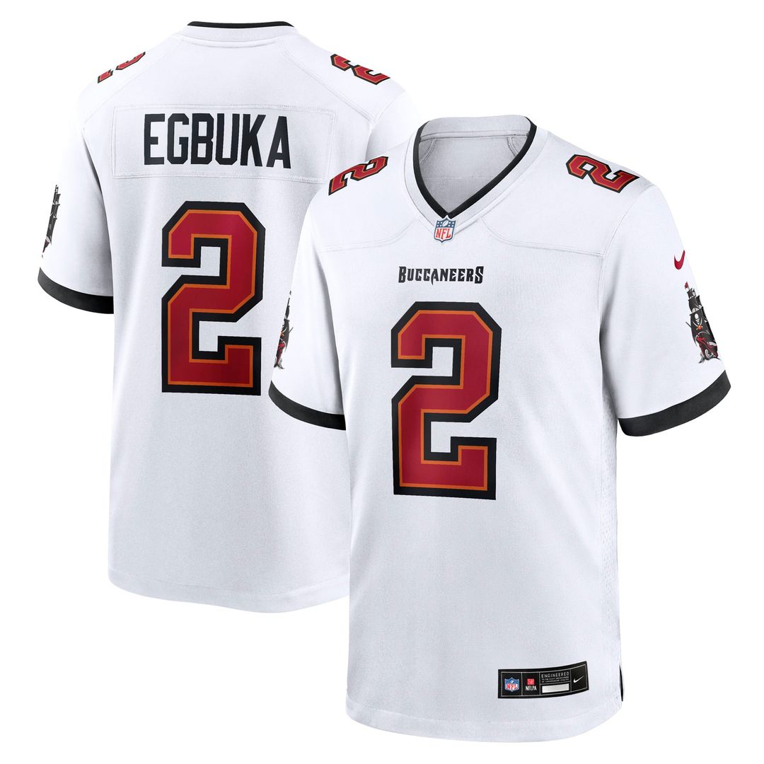 Emeka Egbuka Tampa Bay Buccaneers Alternate Game Jersey - Pewter