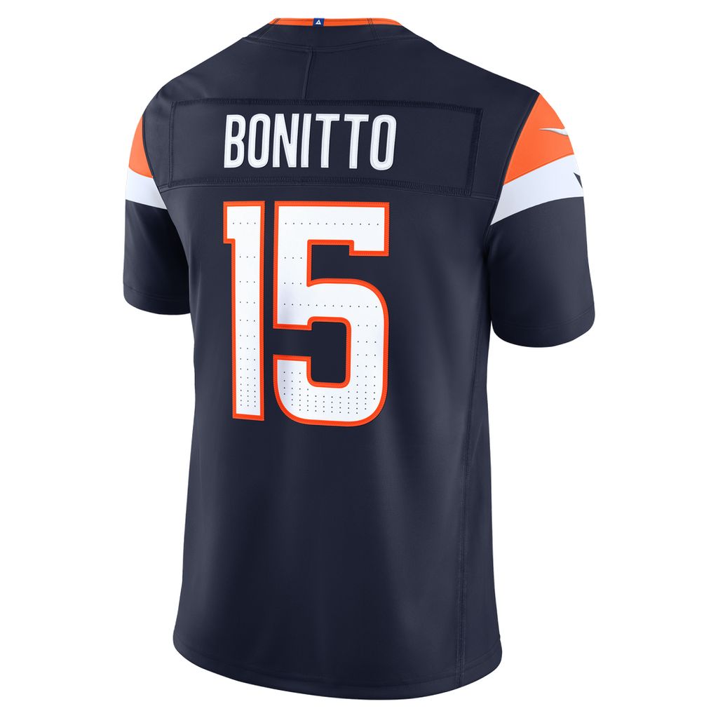Nik Bonitto Denver Broncos Alternate Vapor F.U.S.E. Stitched Limited Jersey - Navy