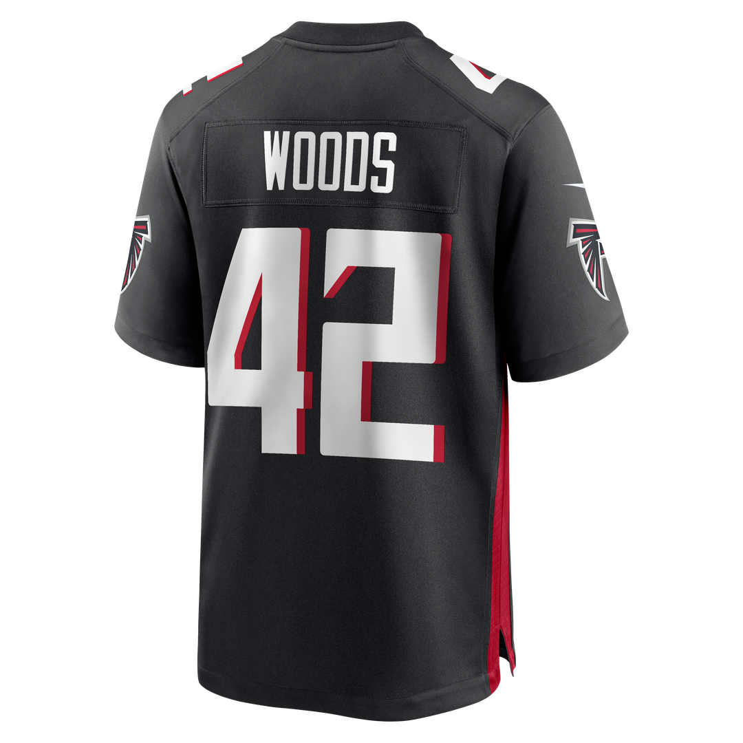 Josh Woods Atlanta Falcons Game Jersey - Black