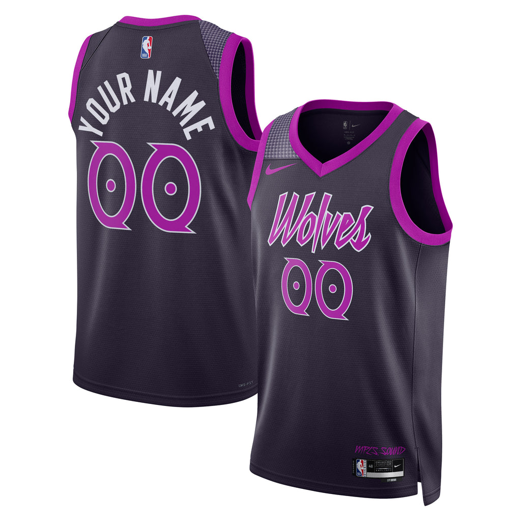 Nike Minnesota Timberwolves 2025/26 City Edition Swingman Jersey - Custom - Unisex