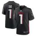 Number 1 Dad Atlanta Falcons Game Jersey - Black