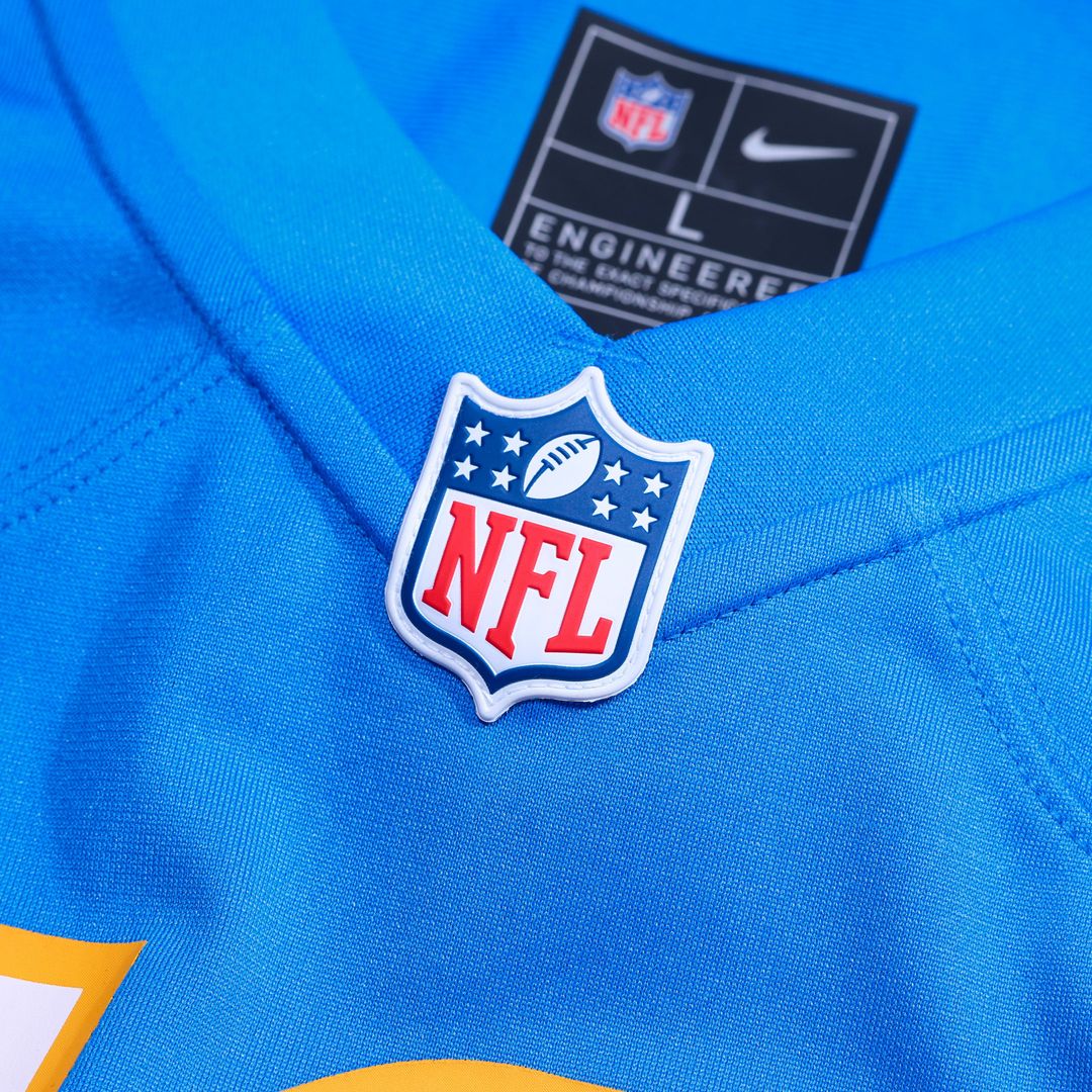 Nick Barrett Los Angeles Chargers Game Jersey - Powder Blue