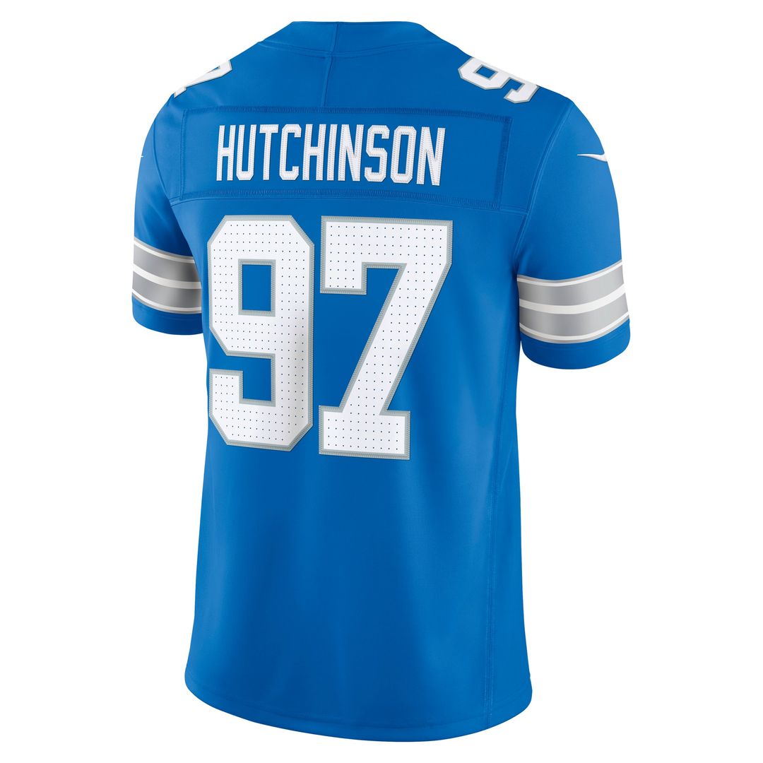 Aidan Hutchinson Detroit Lions Vapor F.U.S.E. Stitched Limited Jersey - Blue