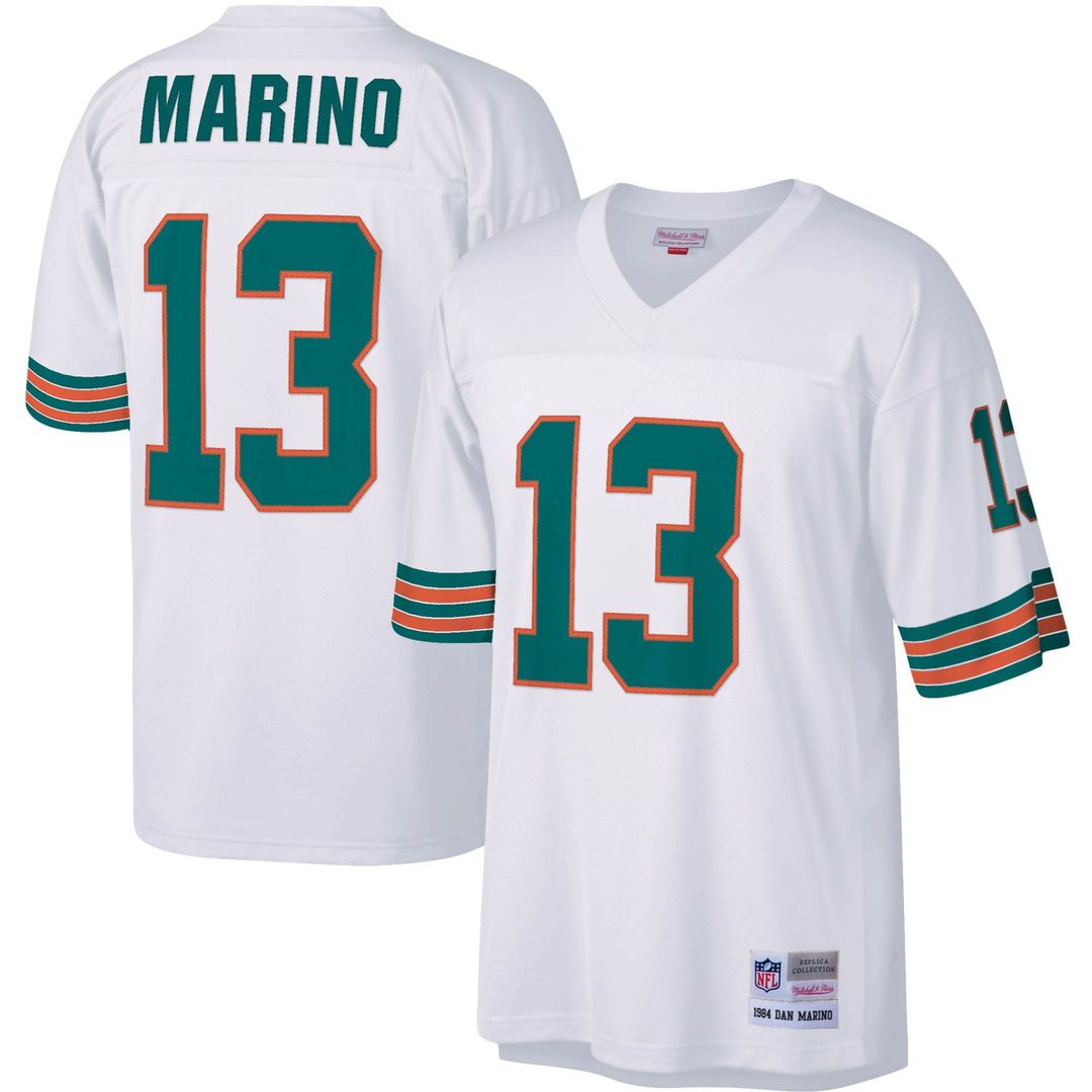 Dan Marino Miami Dolphins Big & Tall 1984 Replica Jersey - White