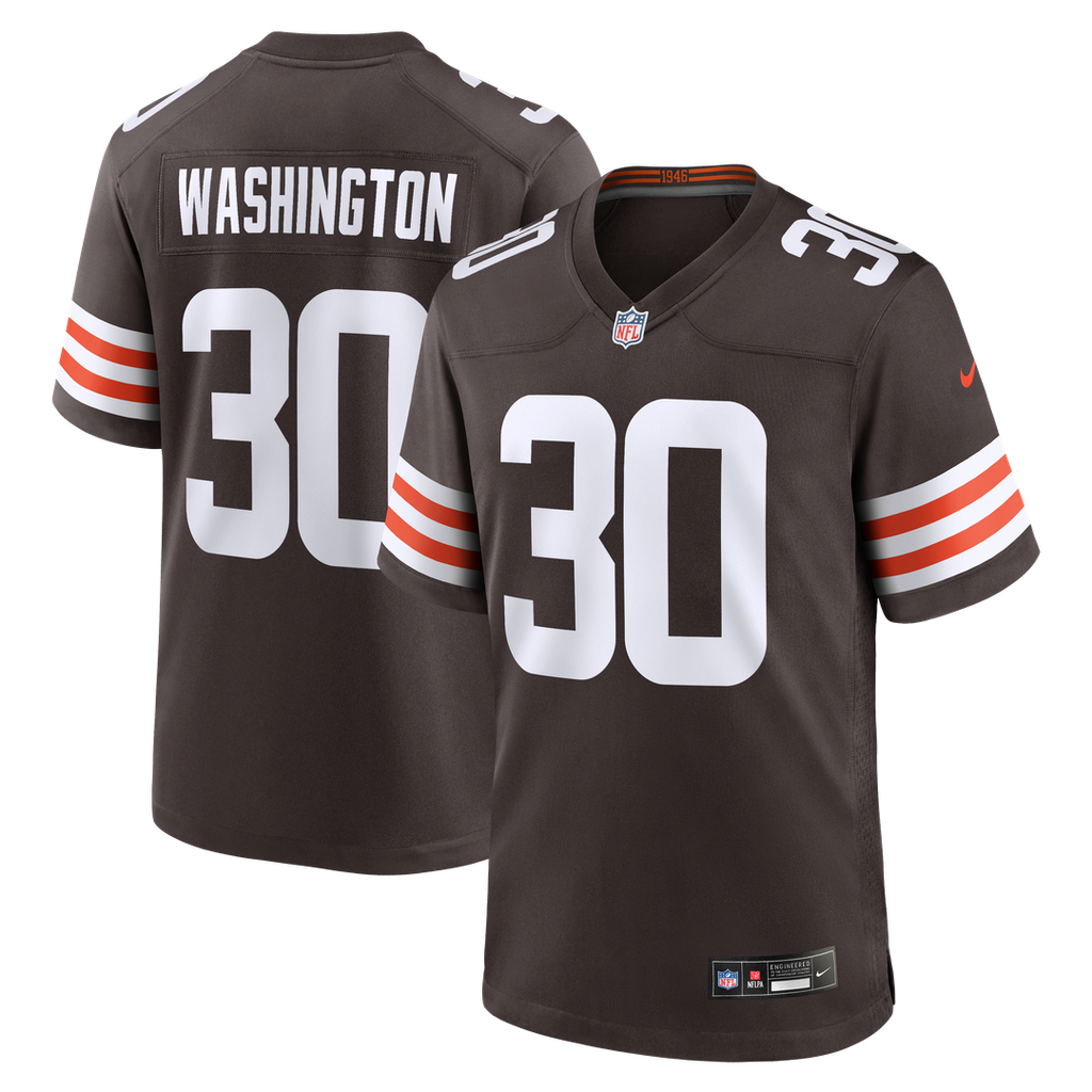 Zion Washington Cleveland Browns Game Jersey - Brown