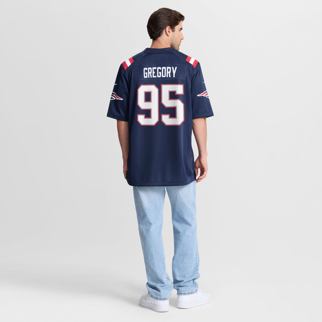 Eric Gregory New England Patriots Game Jersey - Navy